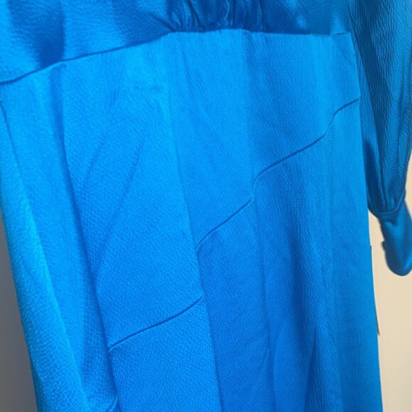 Teri Jon by Rickie Freeman Crystal-Belted Satin Gown - Picture 7 of 8